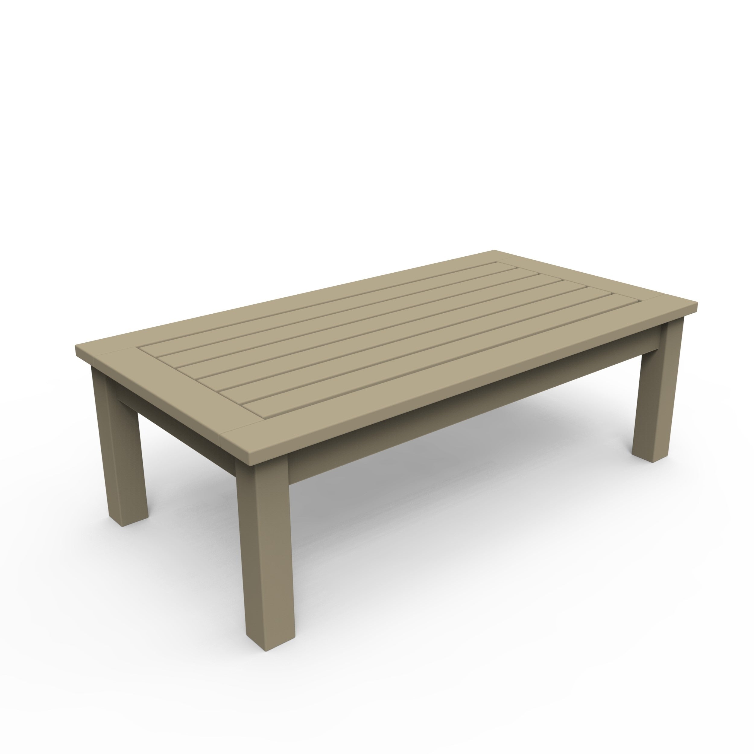 Seaside Casual Nantucket Rectangular Coffee Table