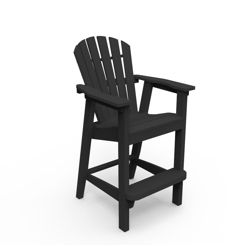 Seaside Casual Adirondack Shellback Bar Arm Chair