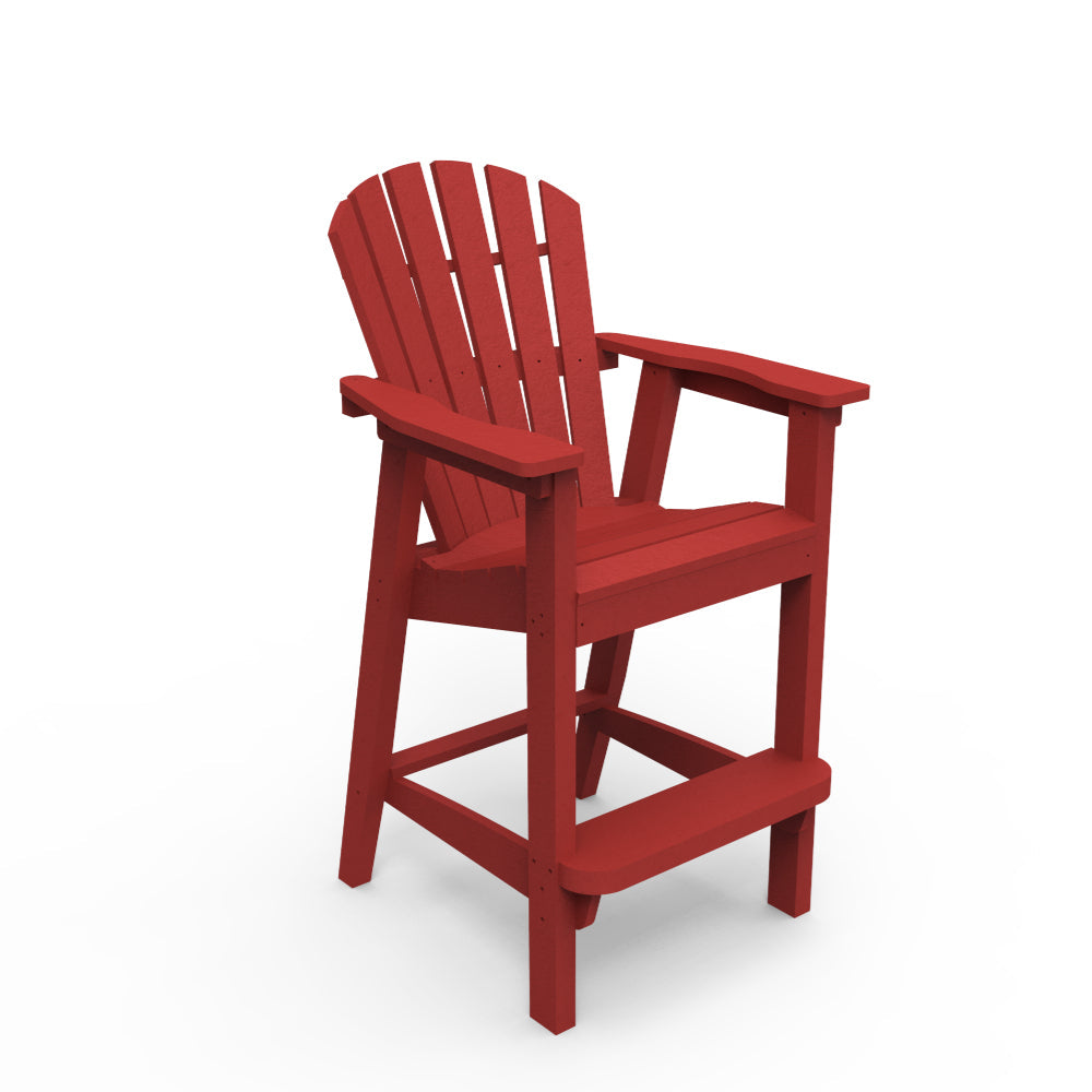 Seaside Casual Adirondack Shellback Bar Arm Chair