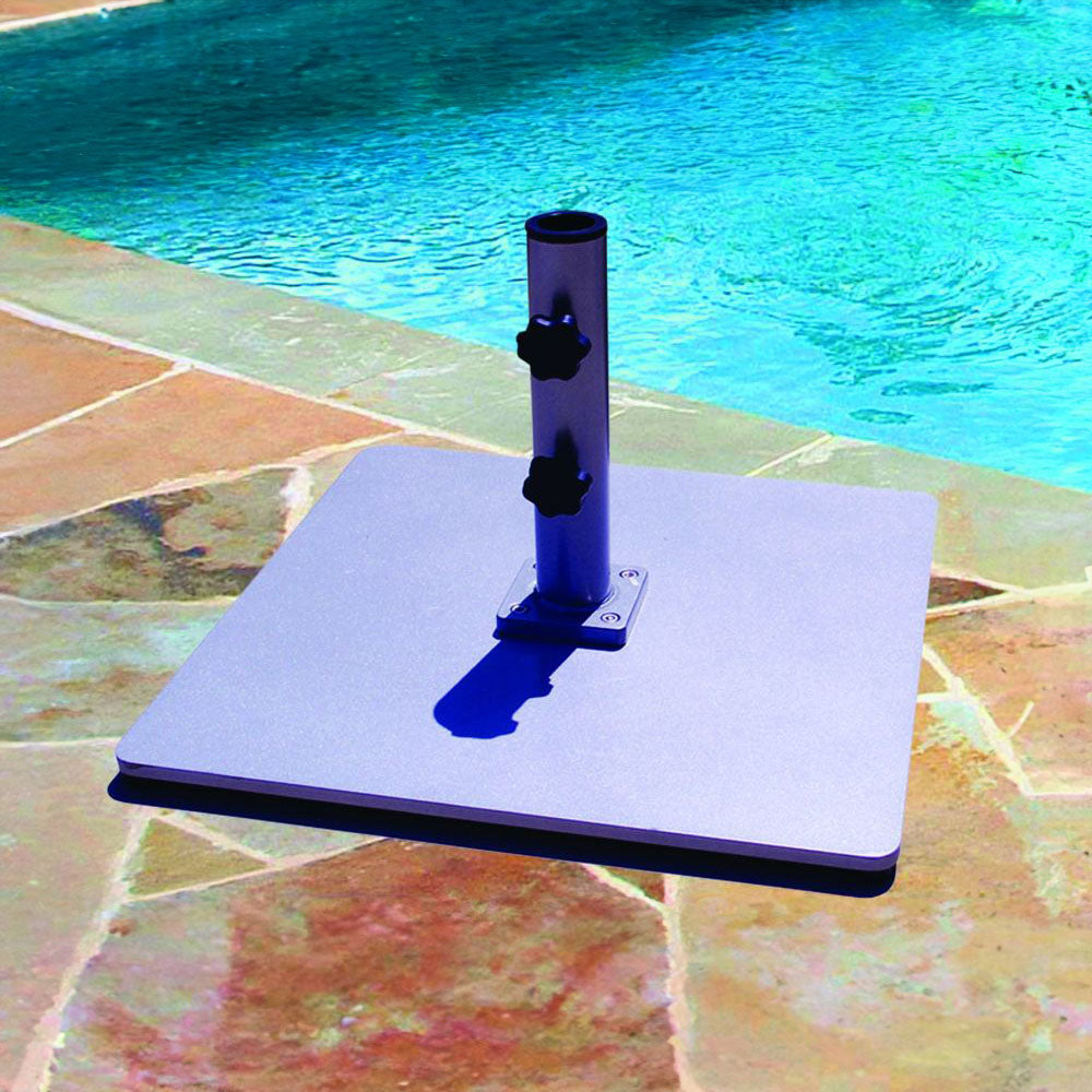 Galtech 60 lb Steel Plate Umbrella Base (060SQ)