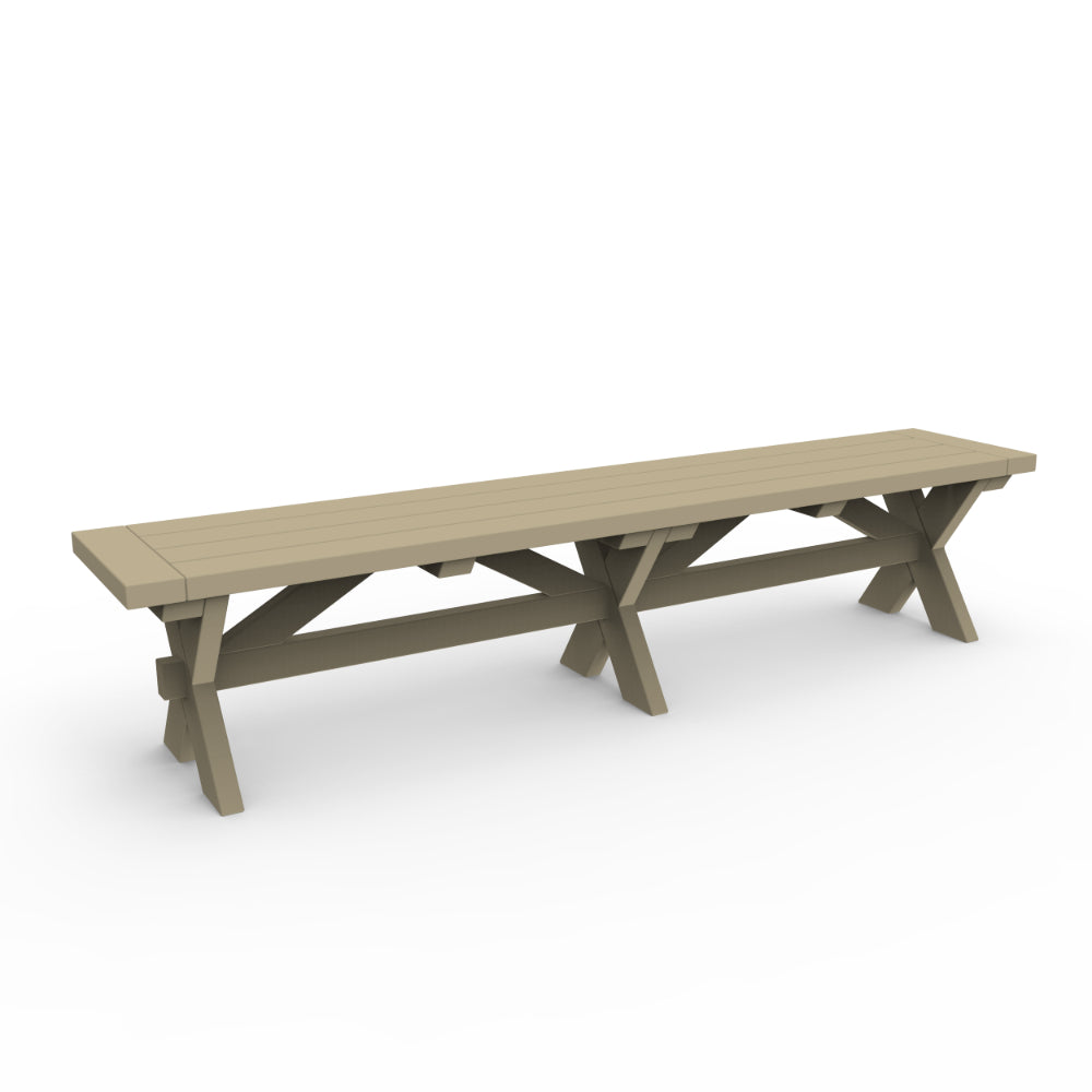 Seaside Casual Sonoma 76" Dining Bench