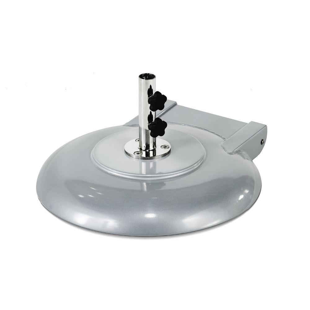 Premium Aluminum Concrete Freestanding 100 lb. Umbrella Base w/ Wheels