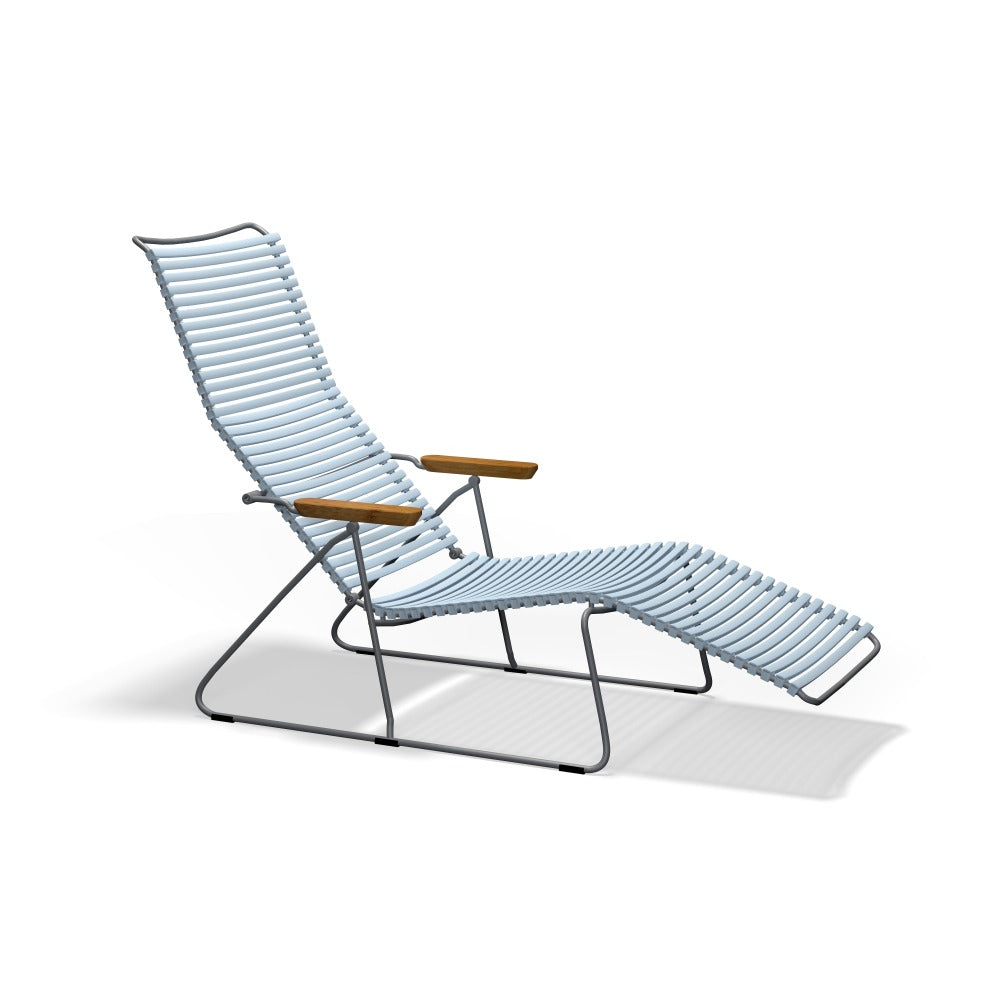 Click Sunlounger - Dusty Light Blue
