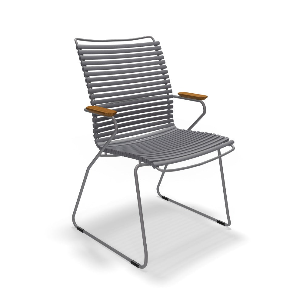 Click High Back Arm Chair - Dark Grey