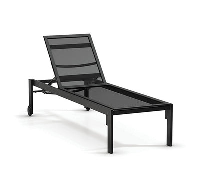 Allure Mesh Armless Adjustable Chaise (with Wheels) 1130M by Homecrest