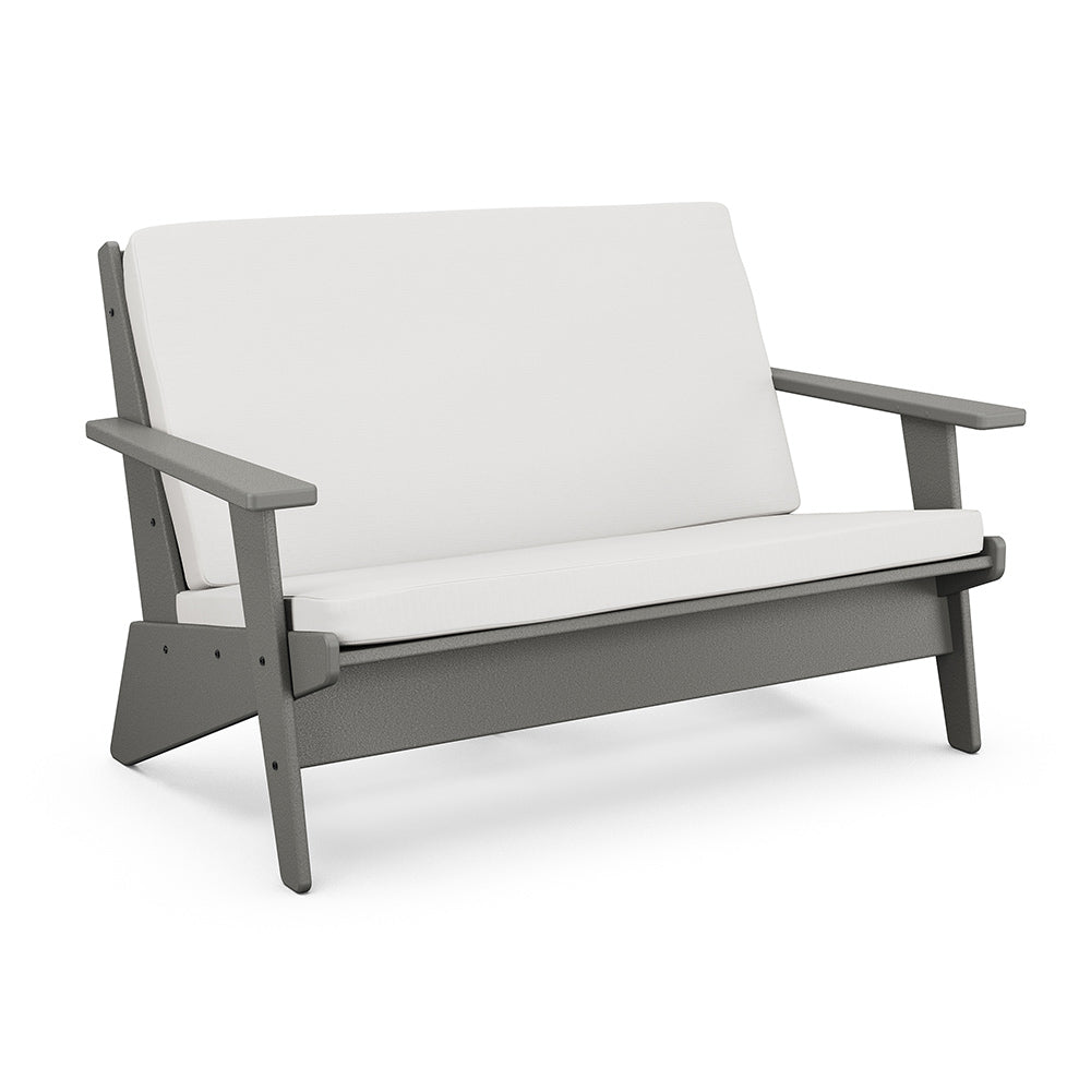 Riviera Modern Deep Seating Loveseat - Slate Grey