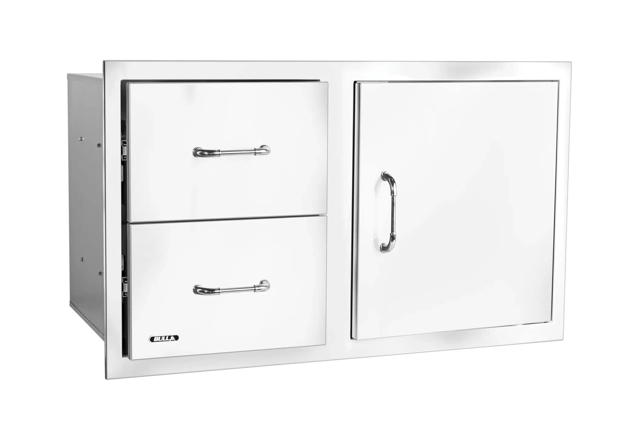 Access Door and Double Drawer Combo with Reveal