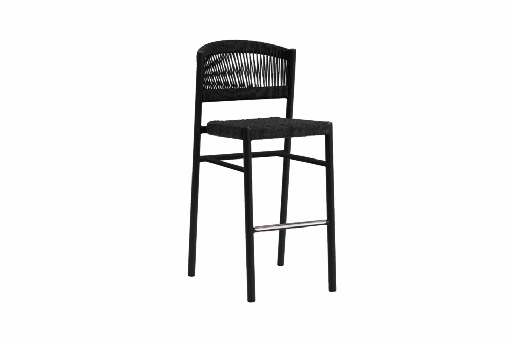 Naples Bar Chair without Arm - Charcoal/Diva Night