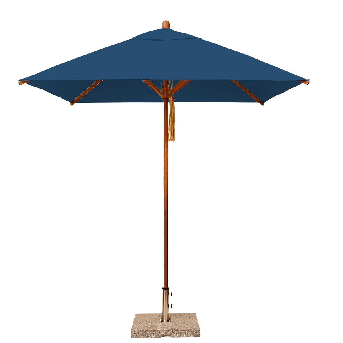 bambrella patio umbrella b Levante Square Market Fabric: Blue, Size: 84