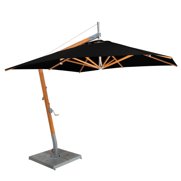 Sirocco 8.5' Square Bamboo Cantilever Umbrella