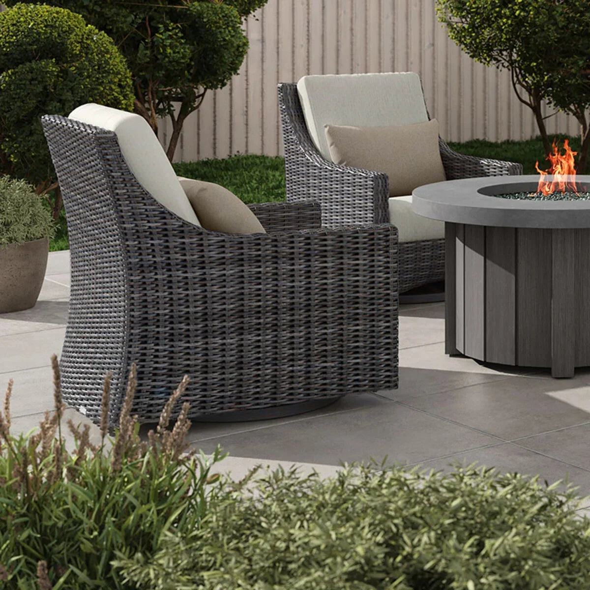 Avallon High Back Swivel Glider Club Chair