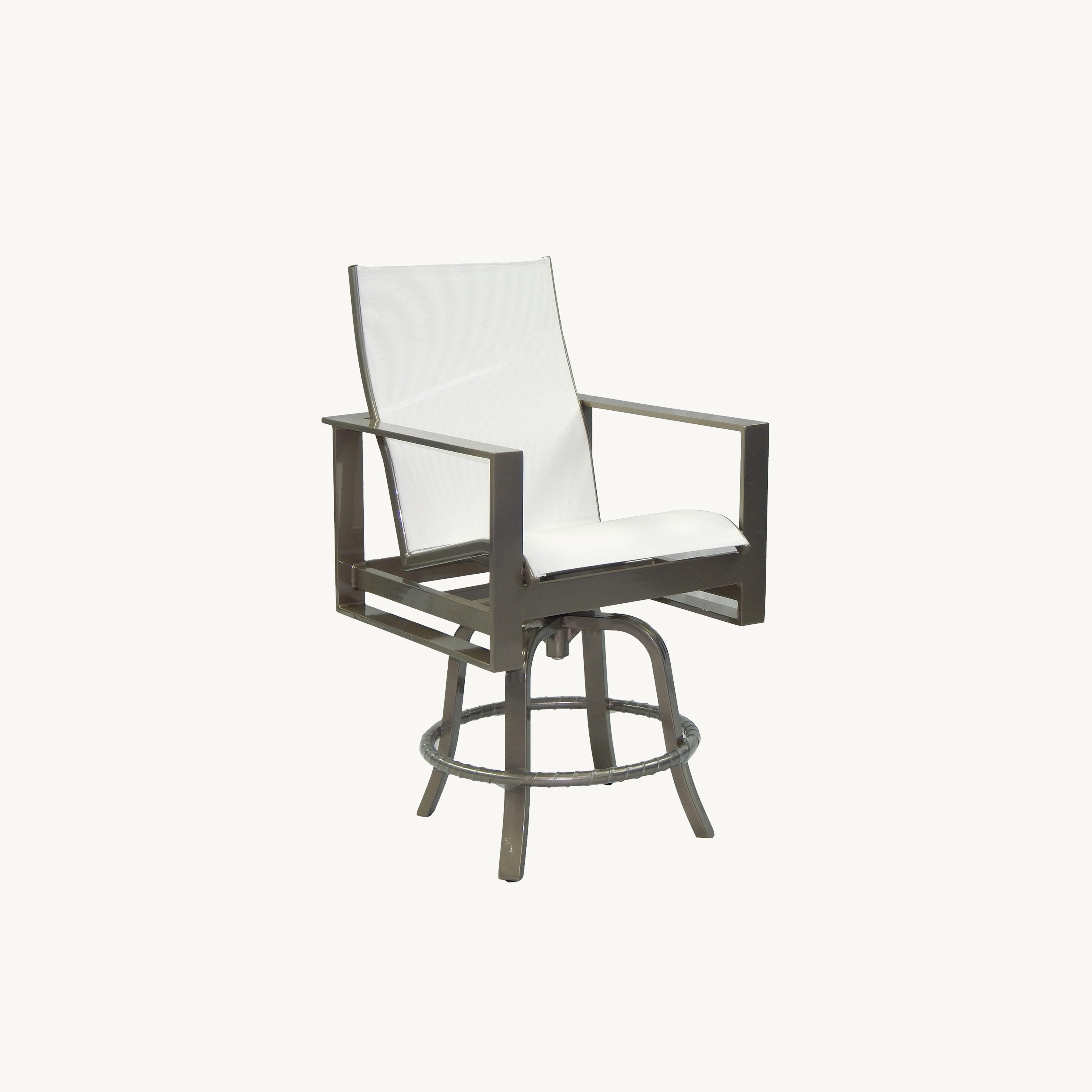 Park Place Padded Sling High Back Swivel Counter Arm Chair 2279MP by Castelle