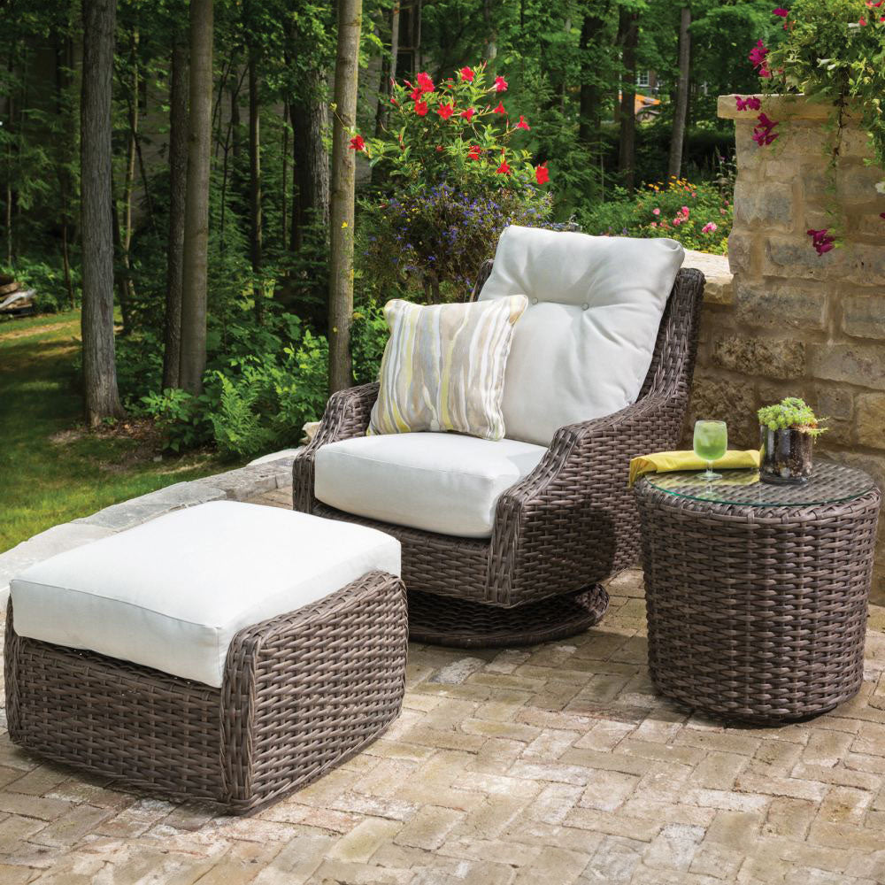Lloyd Flanders Largo Cushioned High Back Swivel Rocker