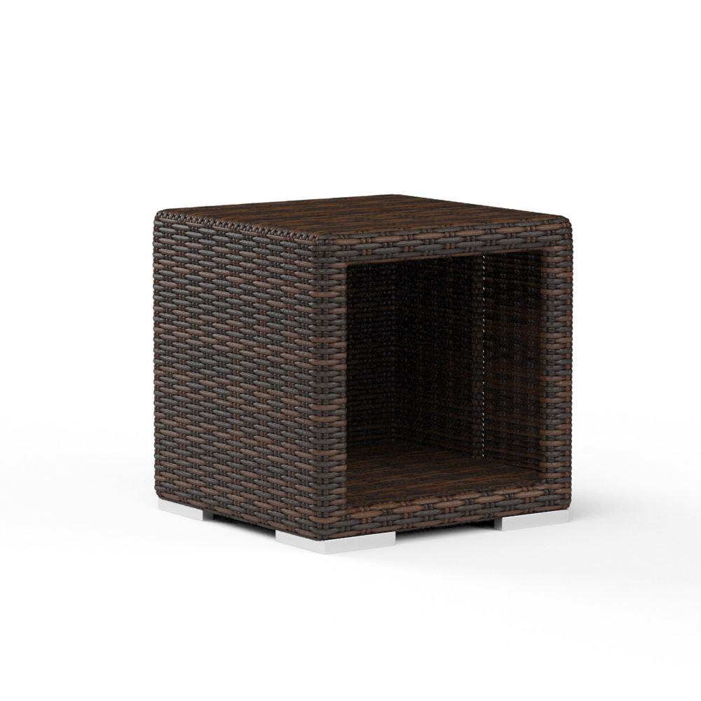 Montecito 22" Square Wicker End Table