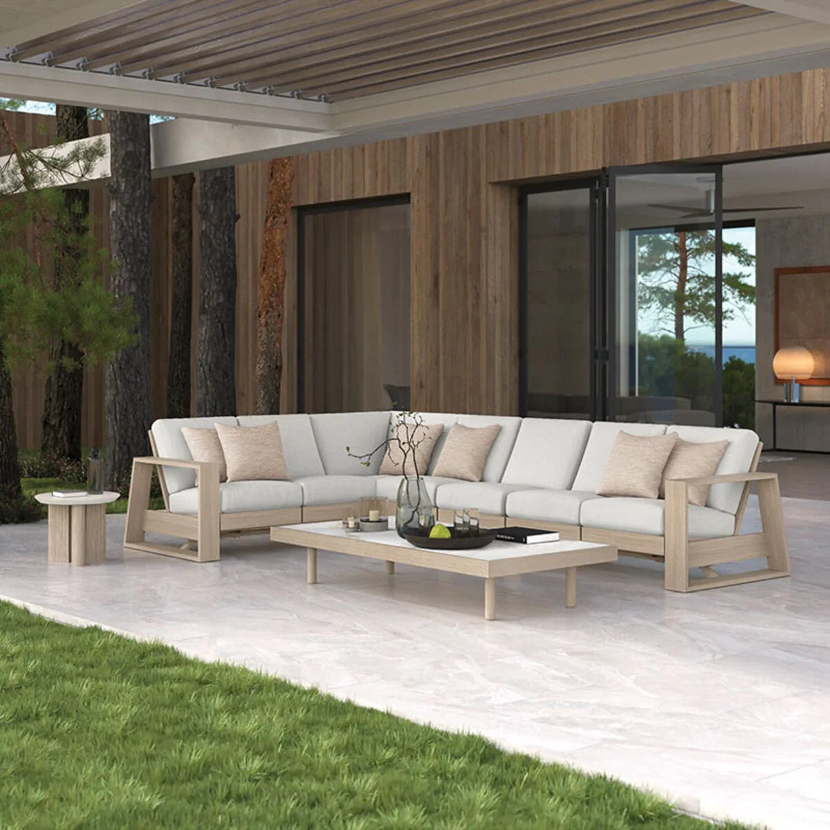 Novara Left Loveseat Section Rocker
