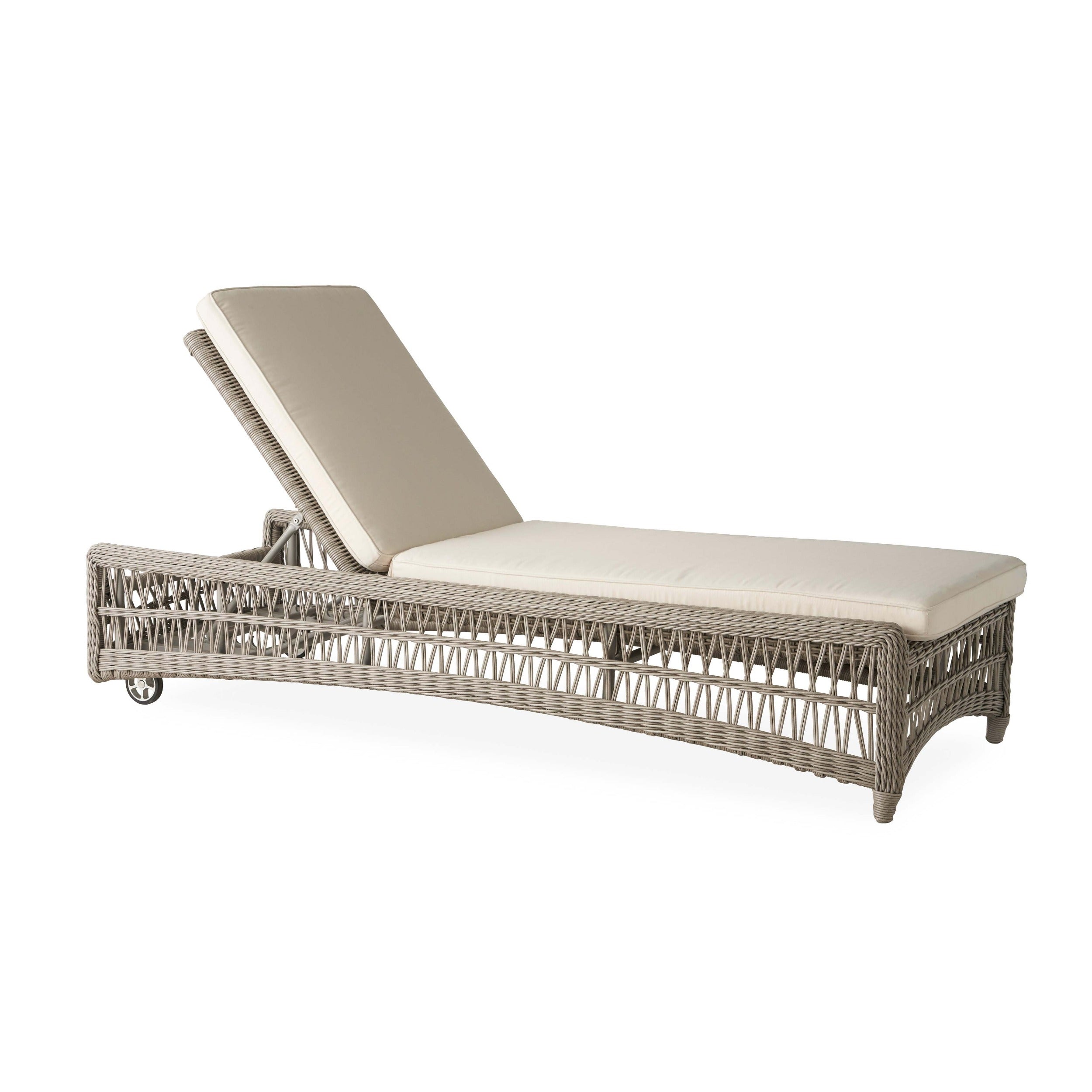 Lloyd Flanders Mackinac Cushioned Reclining Chaise Lounge