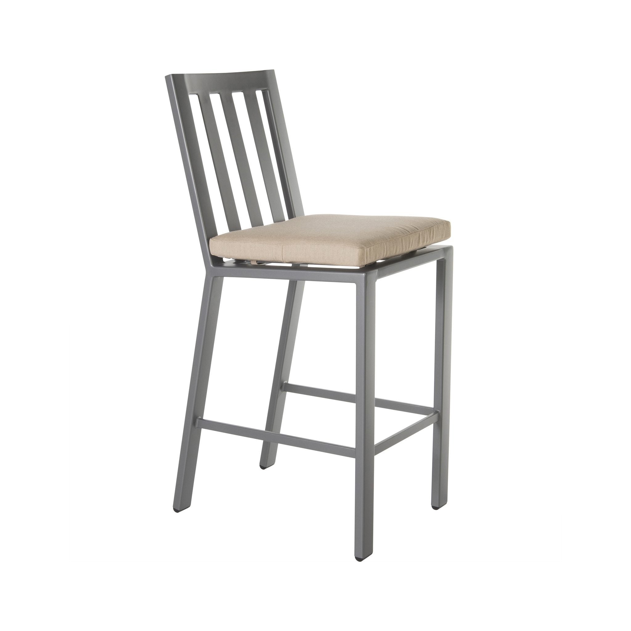 Aris Cushioned Armless Bar Stool