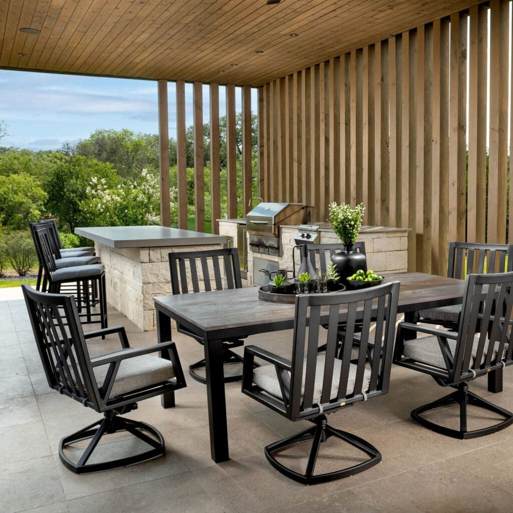 Aris Cushioned Dining Arm Chair