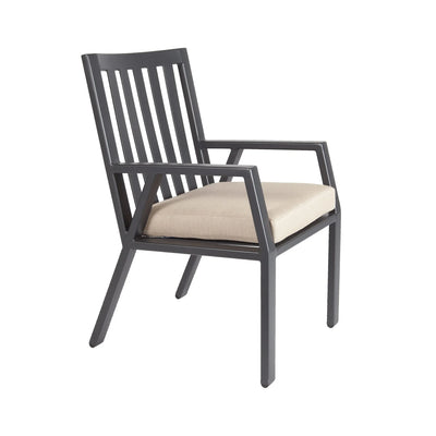 Aris Cushioned Dining Arm Chair