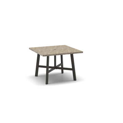 Slate 42" Square Dining Table 2742SFSL by Homecrest (Optional Umbrella Hole)