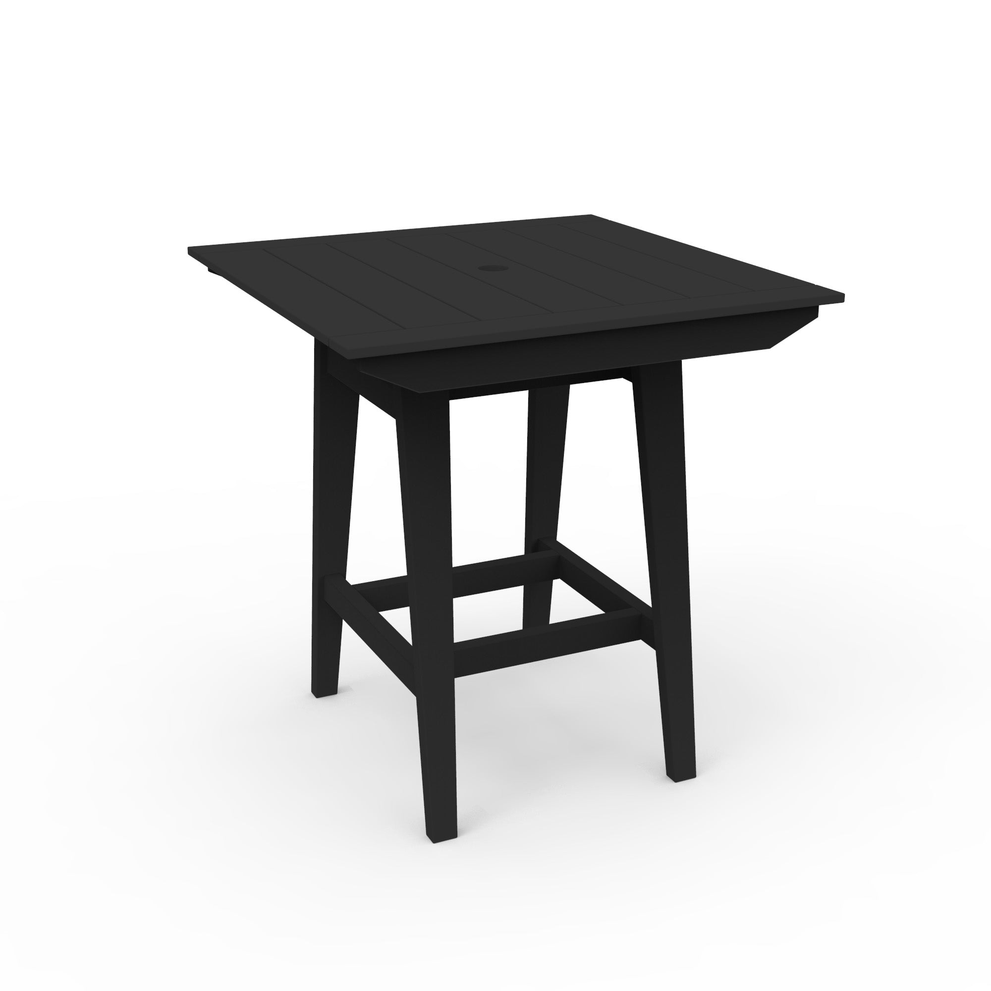 Seaside Casual MAD 40" x 40" Square Bar Table with Umbrella Hole