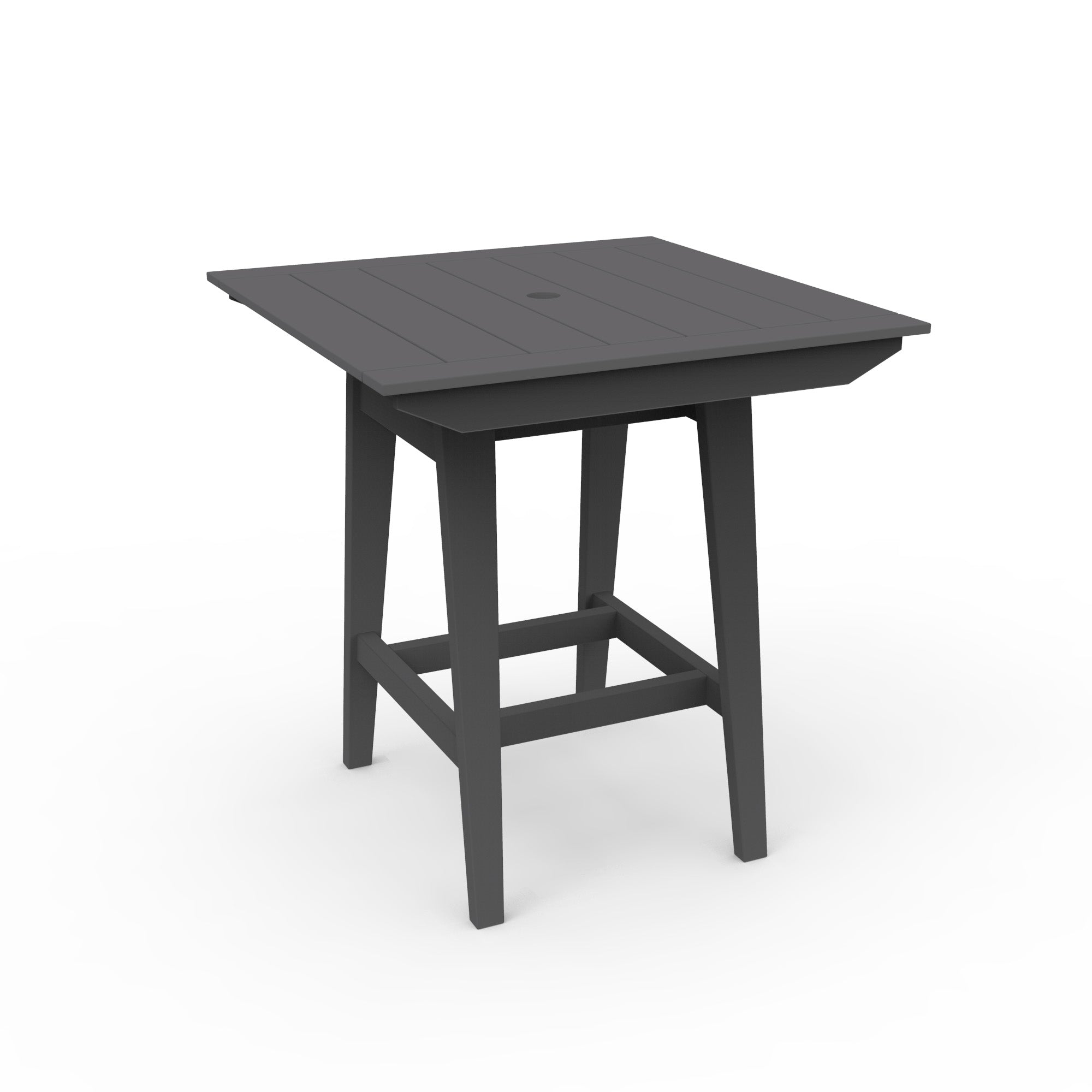 Seaside Casual MAD 40" x 40" Square Bar Table with Umbrella Hole