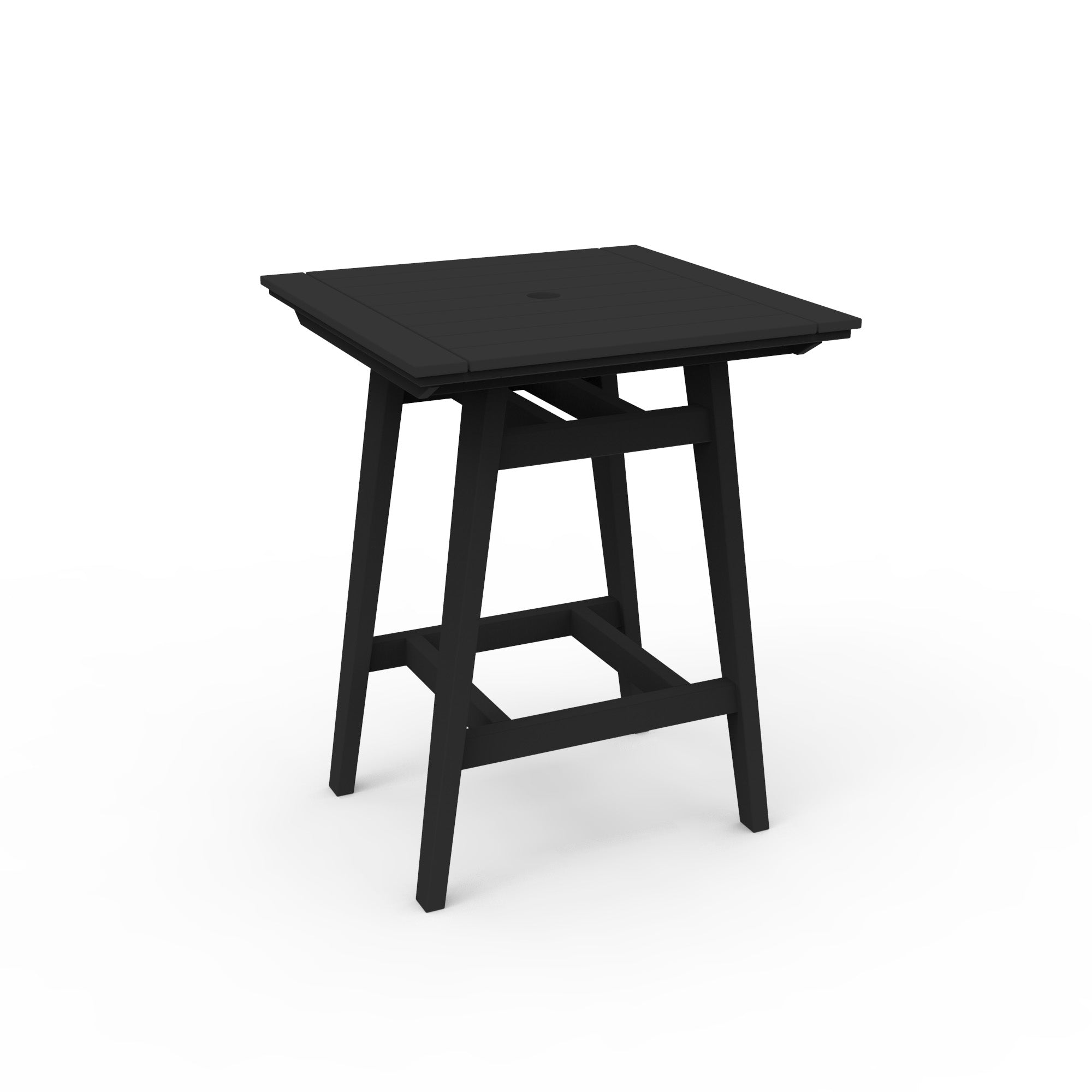 Seaside Casual MAD 33" x 33" Square Bar Table with Umbrella Hole