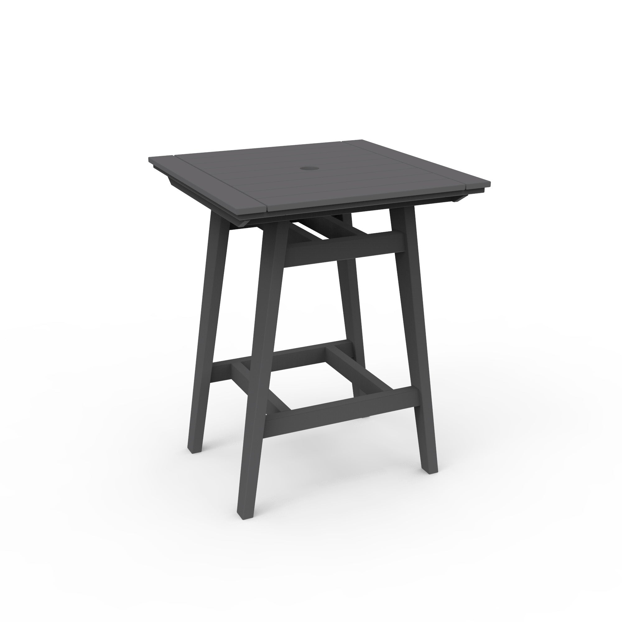 Seaside Casual MAD 33" x 33" Square Bar Table with Umbrella Hole