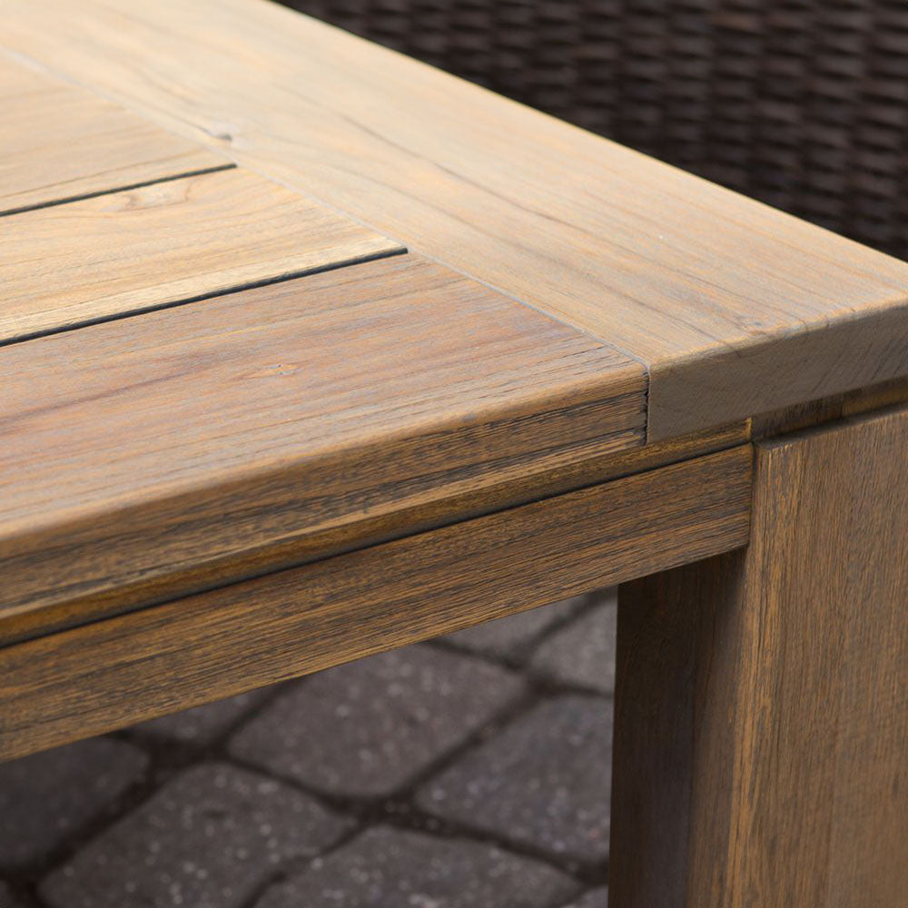 Lloyd Flanders Teak Butterfly Leaf Extension Dining Table