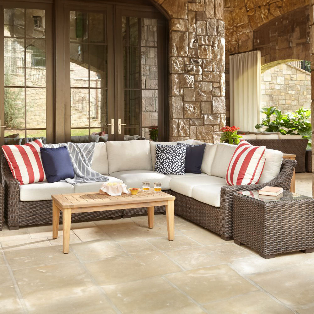 Lloyd Flanders Mesa Cushioned Armless Lounge Chair Section