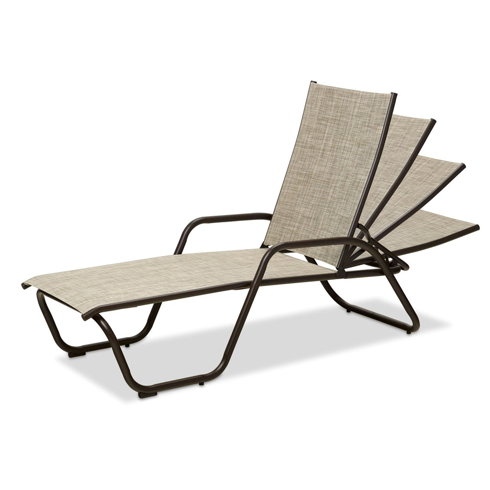 Telescope Casual Gardenella Sling Four-Position Stacking Chaise Lounge (Set of 2)