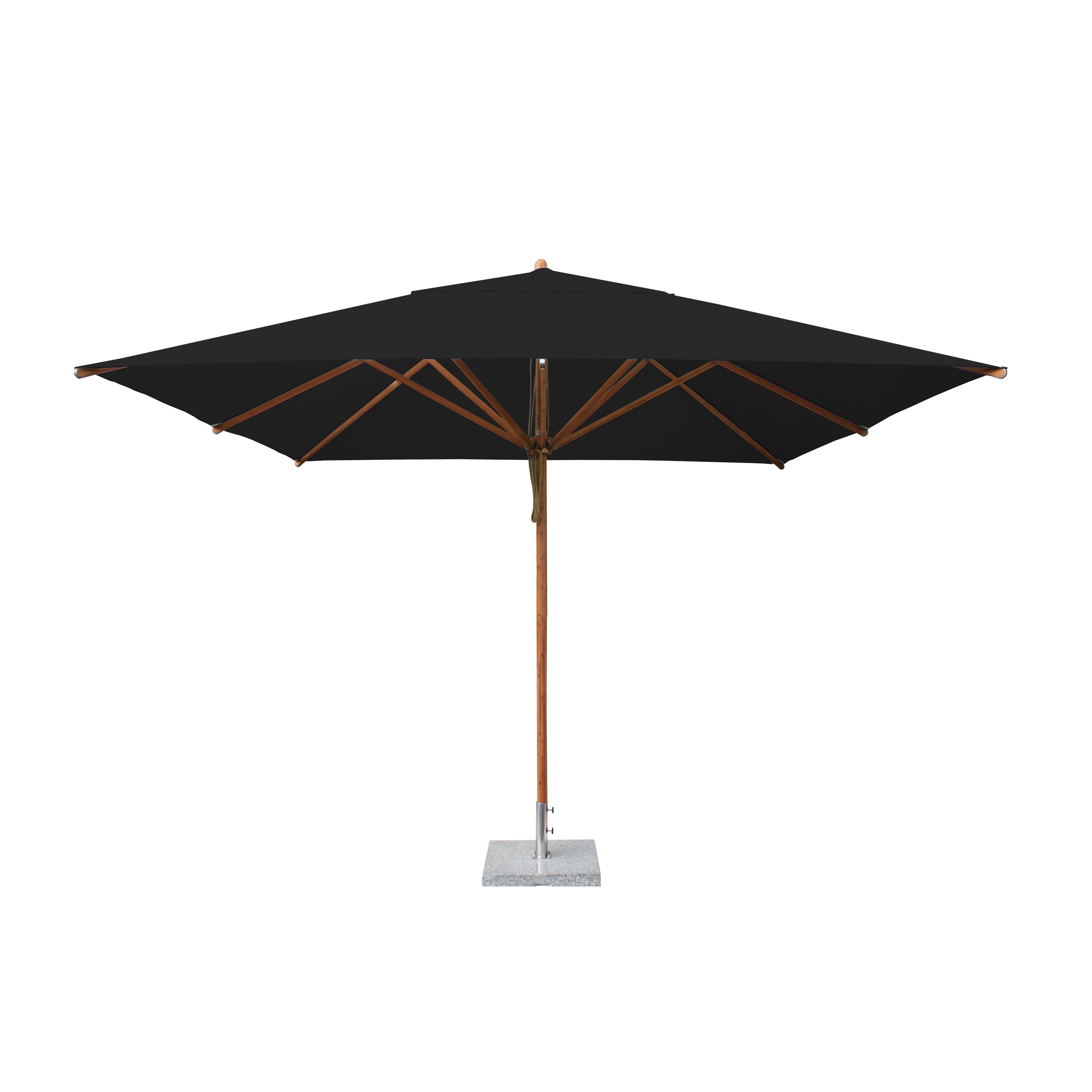 Levante 11' Square Bamboo Market Umbrella