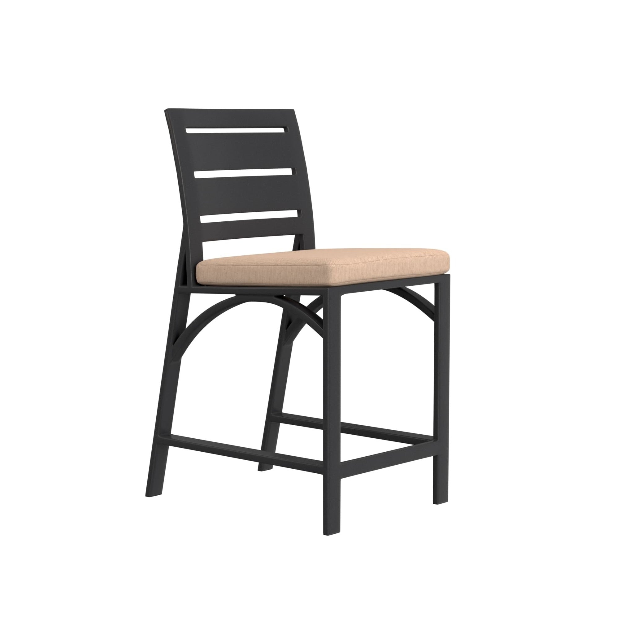 Arc Cushioned Counter Stool