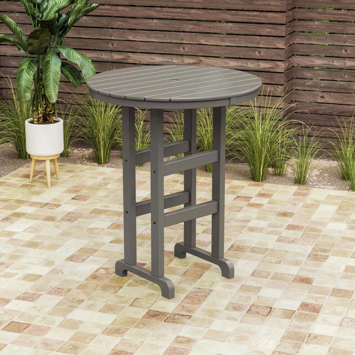 36" Round Farmhouse Bar Table 7