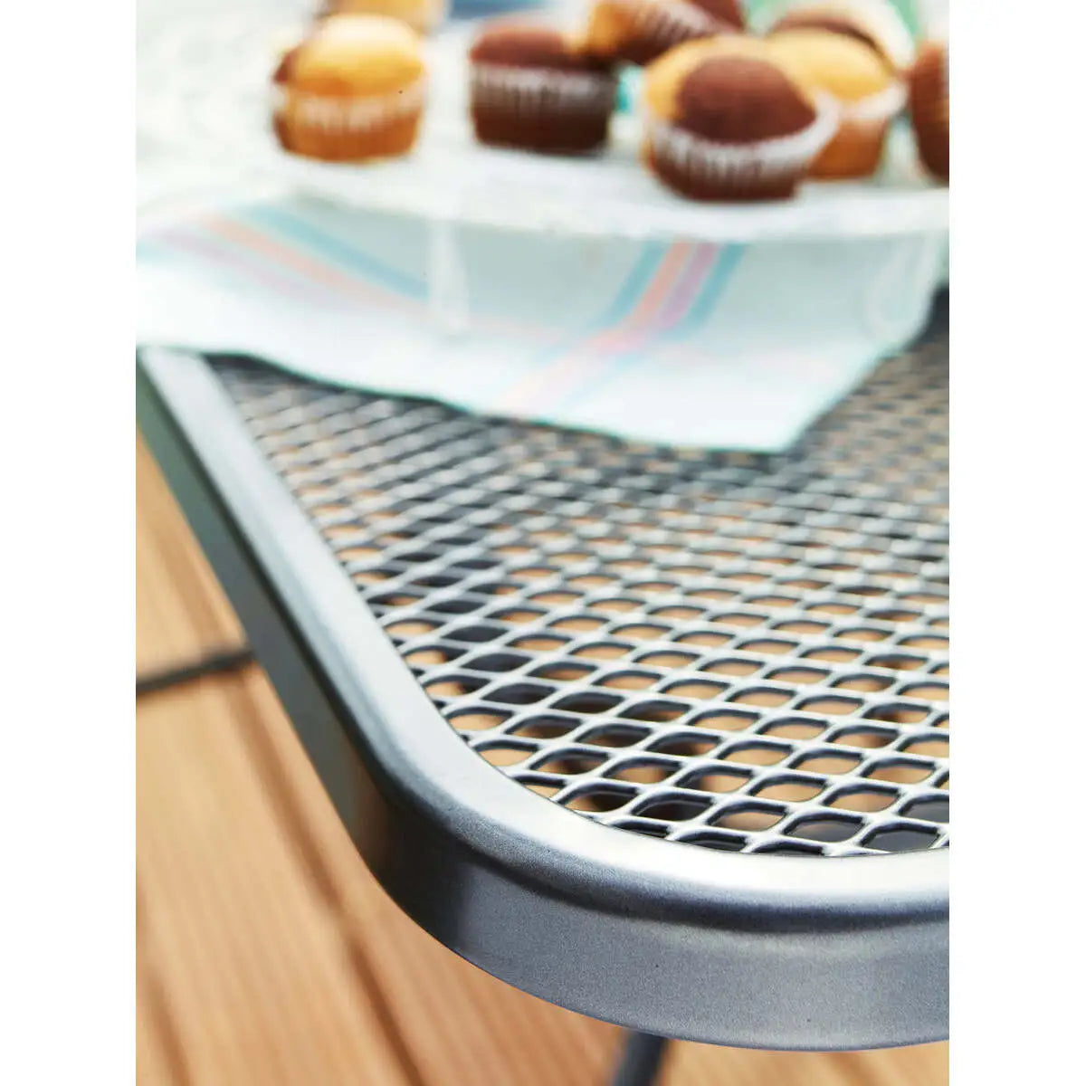 36-inch Square Mesh Bar Table