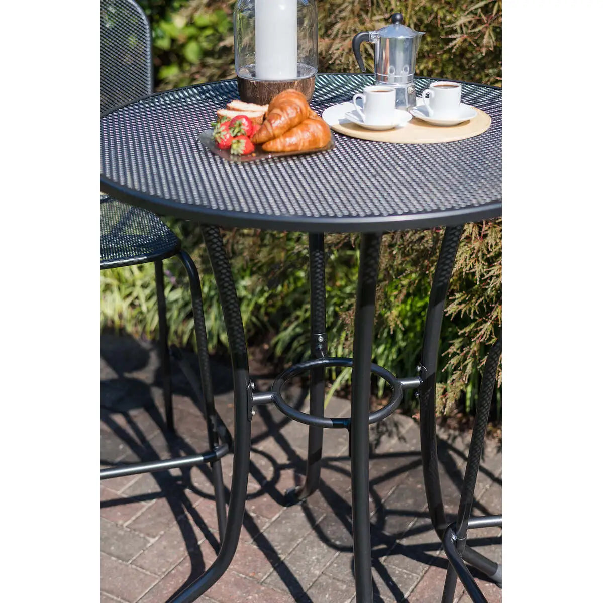 36-inch Round Mesh Bar Table
