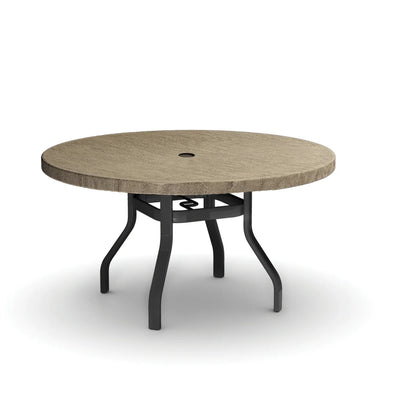 Slate 42" Round Dining Table 3742RFSL by Homecrest (Optional Umbrella Hole)