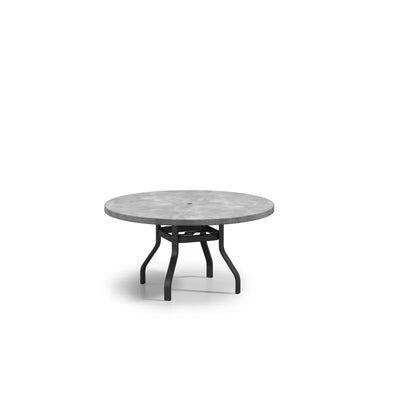 Concrete 54" Round Dining Table 3754RFCT by Homecrest (Optional Umbrella Hole)