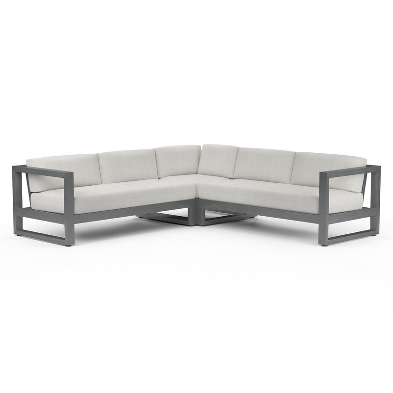 Sunset West Redondo Aluminum Right Arm Facing Loveseat