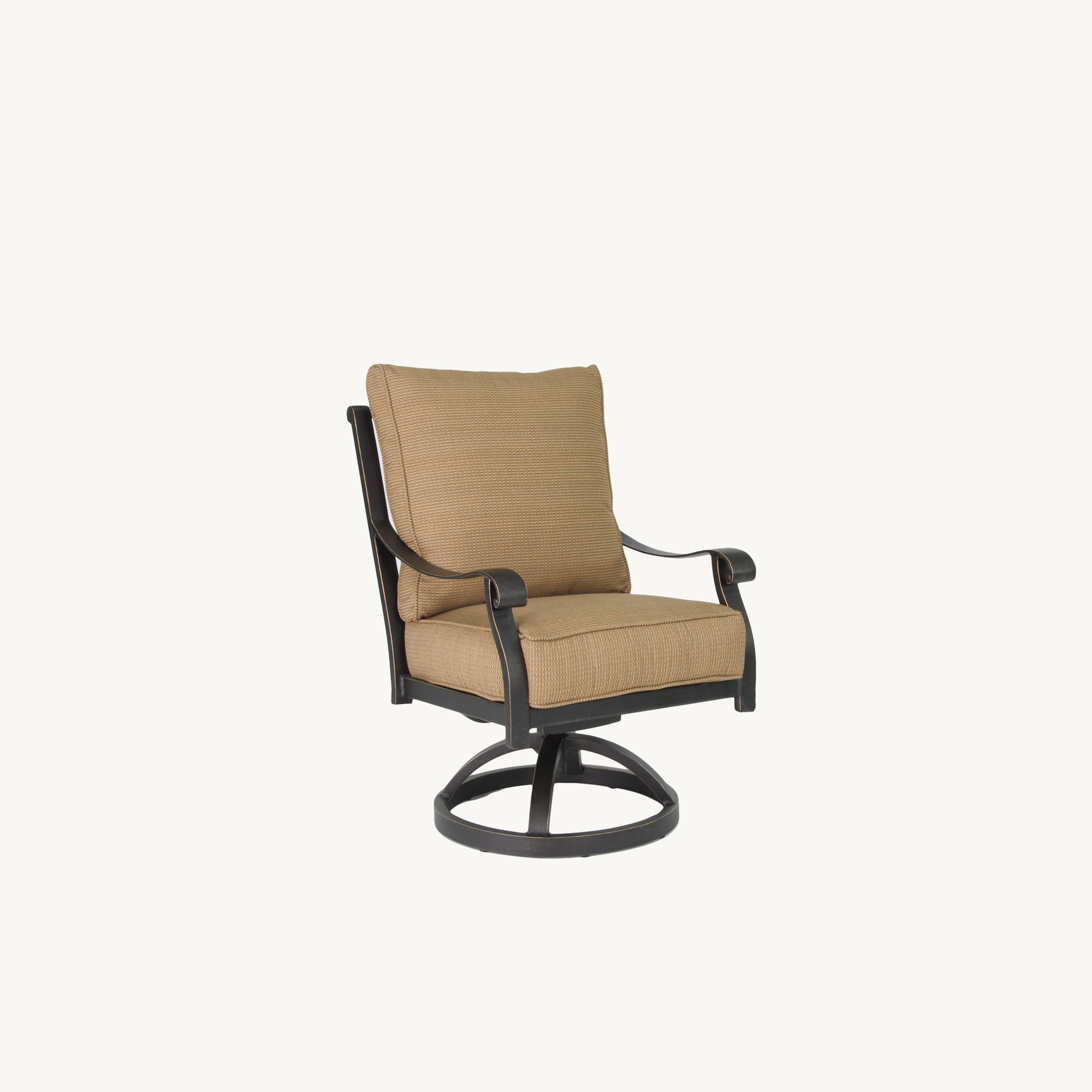Madrid Cushioned Dining Swivel Rocker