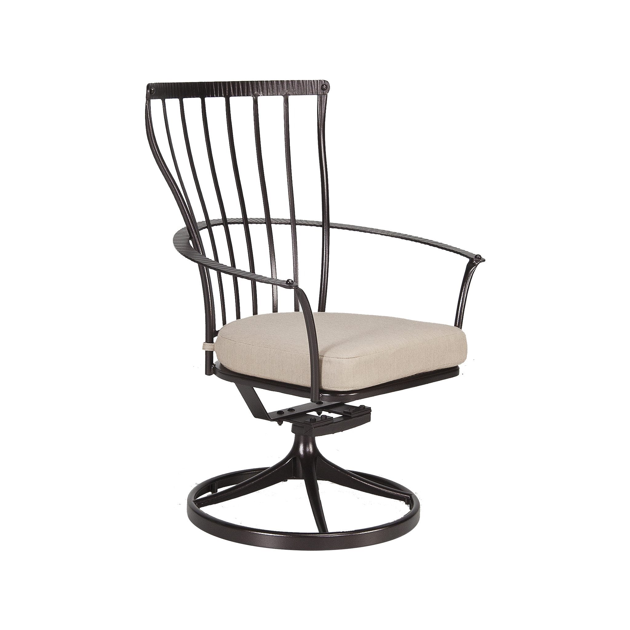 Monterra Cushioned Swivel Dining Arm Chair