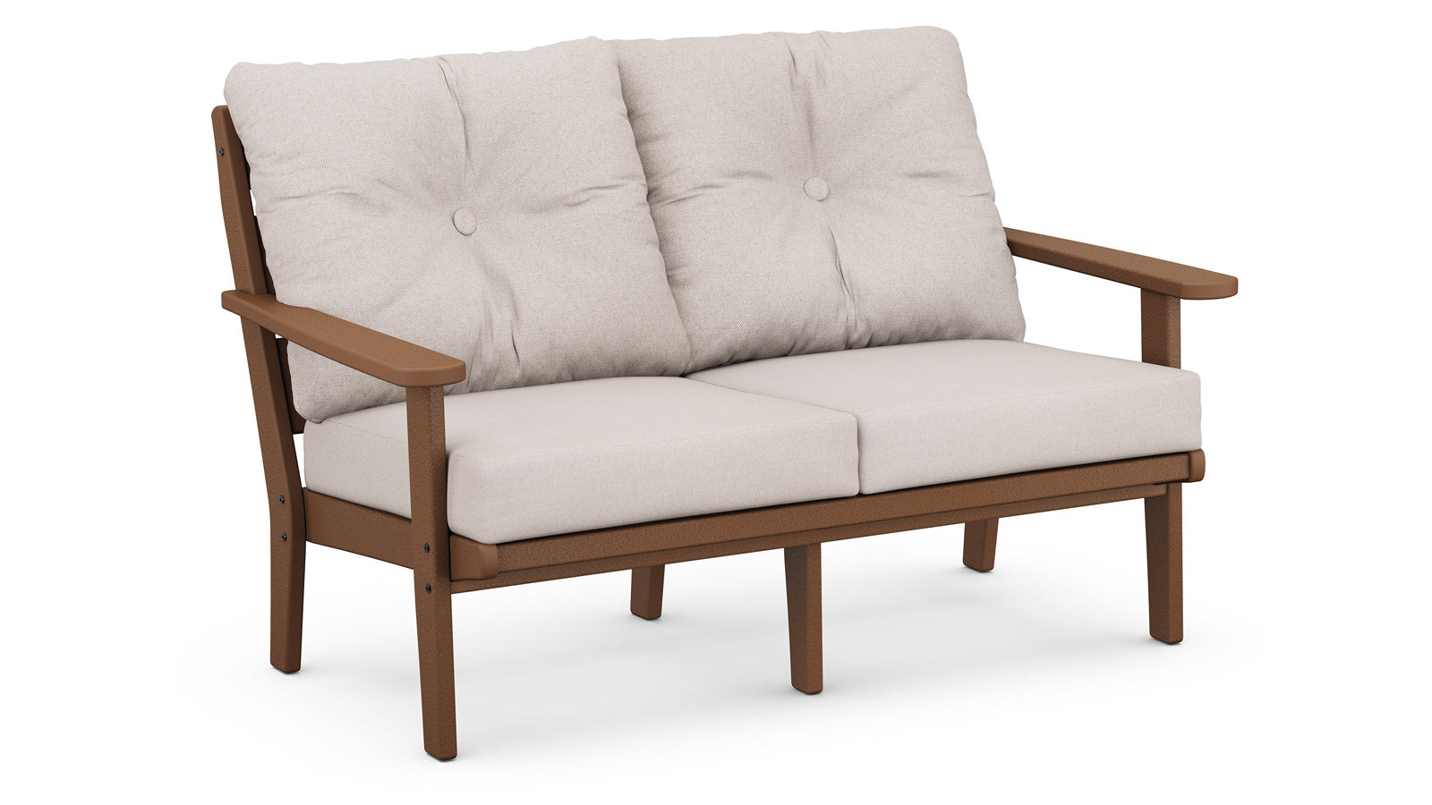Lakeside Deep Seating Loveseat Settee - Teak