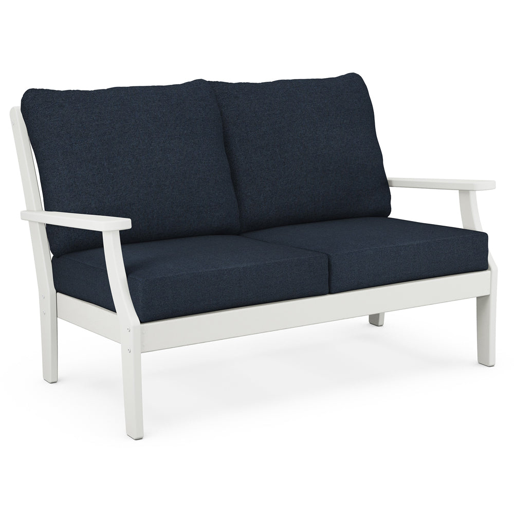Braxton Deep Seating Loveseat - Vintage White