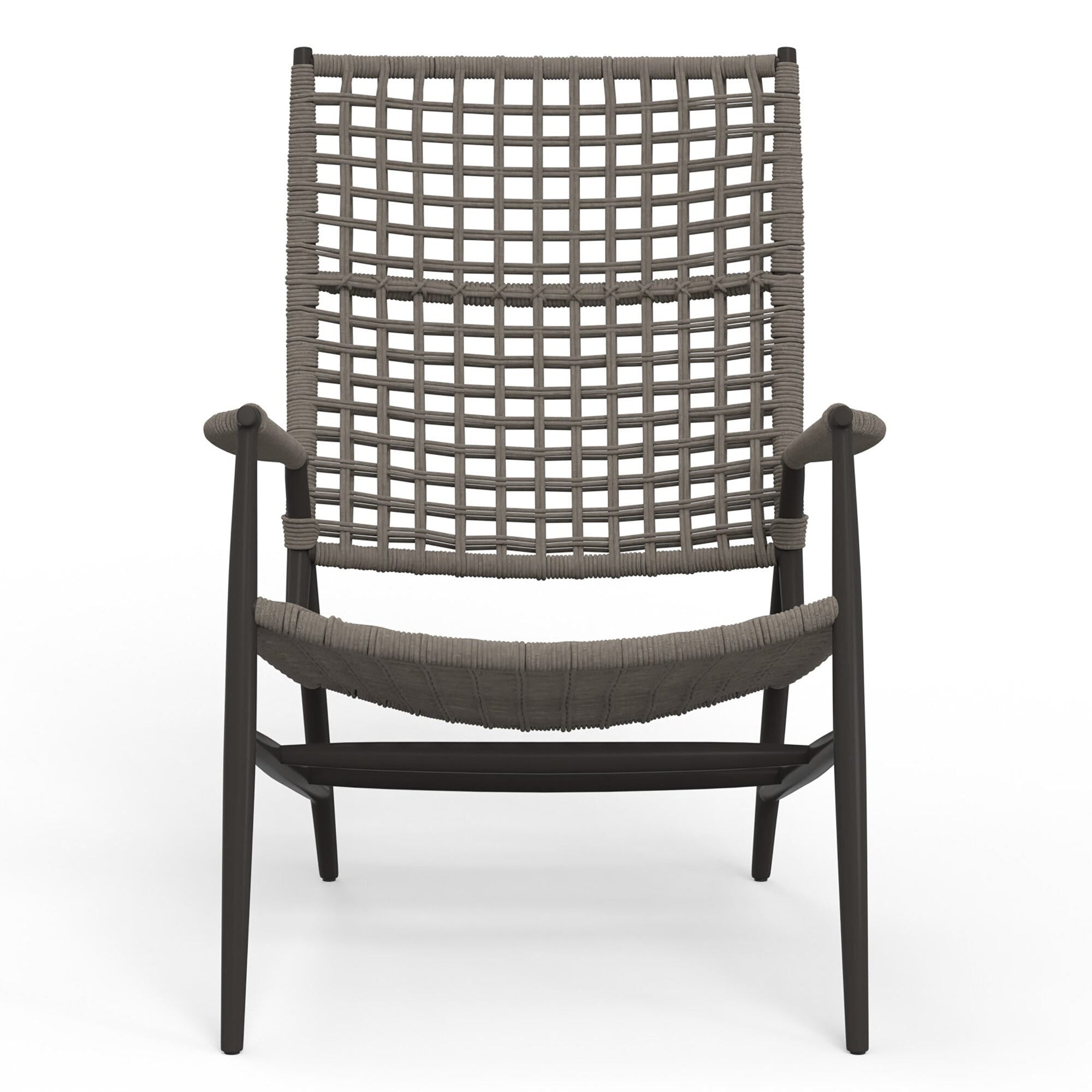 Sunset West Grigio Rope High Back Accent Chair