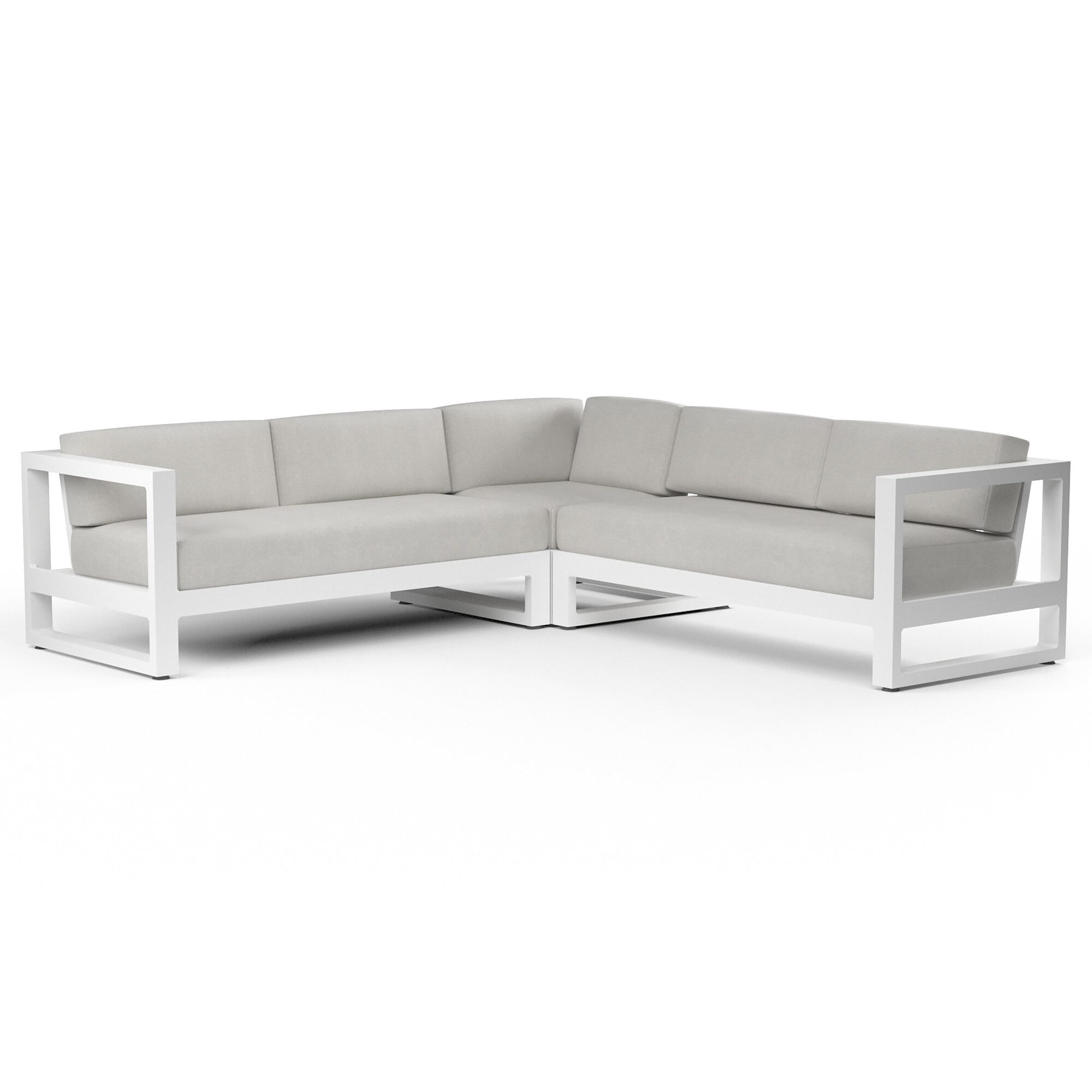 Sunset West Newport Left Arm Facing Loveseat Section