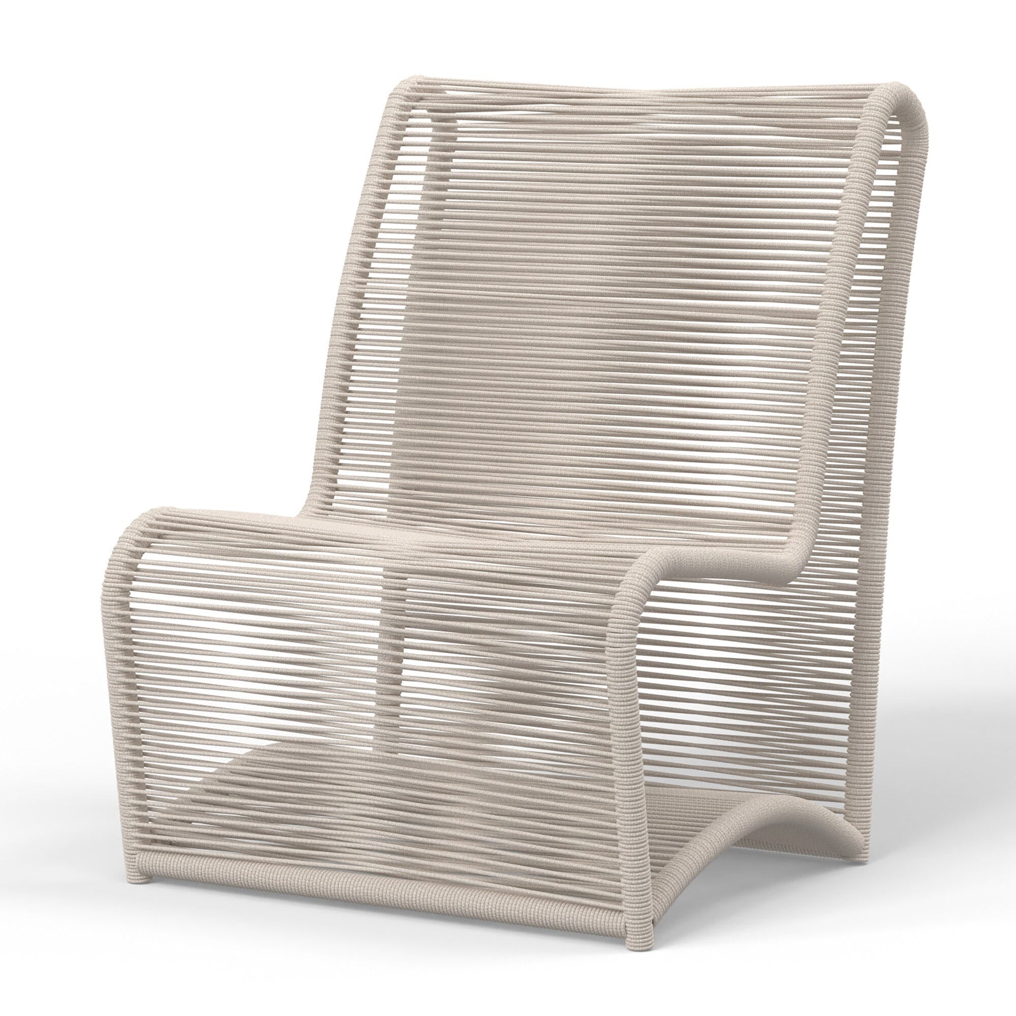 Sunset West Sand Rope Armless Club Chair