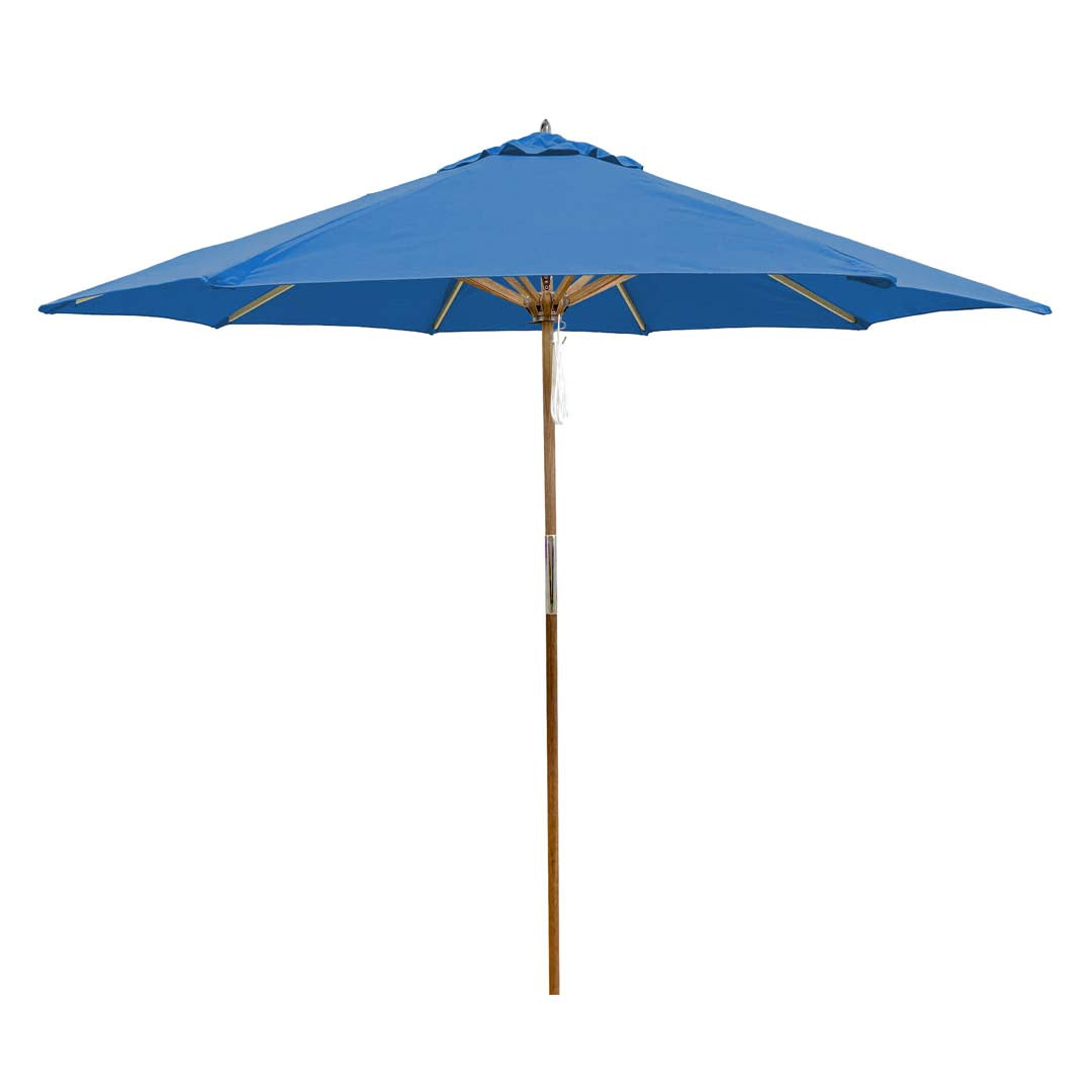 Galtech 9' Octagon 4-Pulley Teak Market Umbrella (532tk)