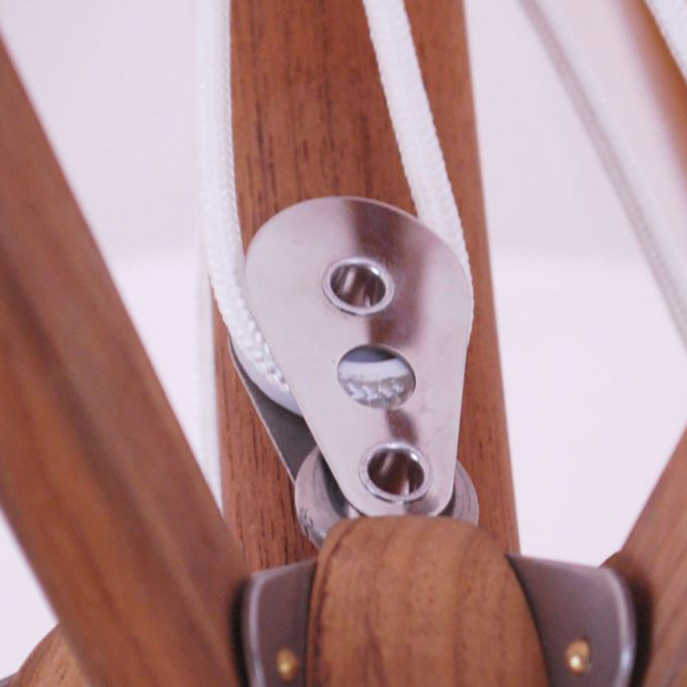 Galtech 9' Octagon 4-Pulley Teak Market Umbrella (532tk)