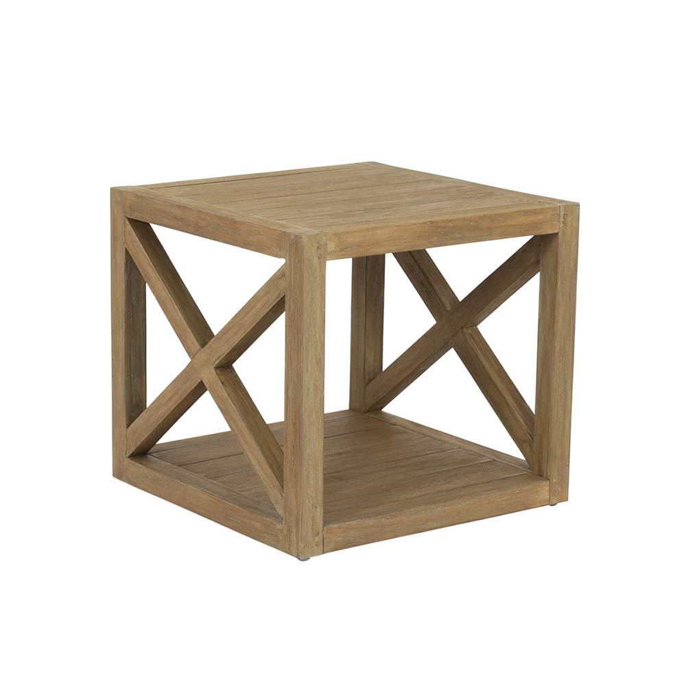 Coastal 22" Square X End Table