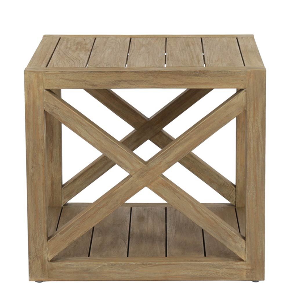 Coastal 22" Square X End Table
